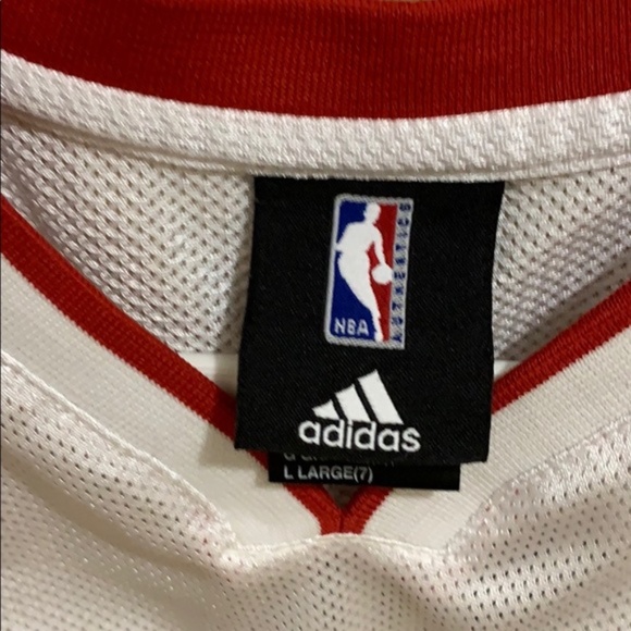 Wade NBA Adidas Miami Heat White Jersey Size 7 - Picture 4 of 7